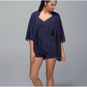 Lululemon, Pilgrim Romper, Navy, Lightweight, Wanderlust Collection, Adjustable
